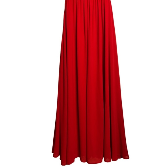 Lulu’s Heavenly Hues Red Maxi Dress Medium (sz 6-8) - Picture 8 of 10
